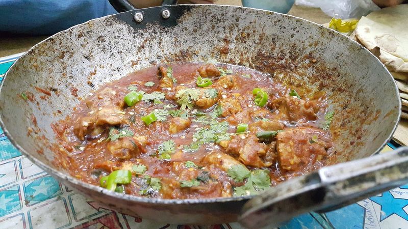 Chicken karahi with naan